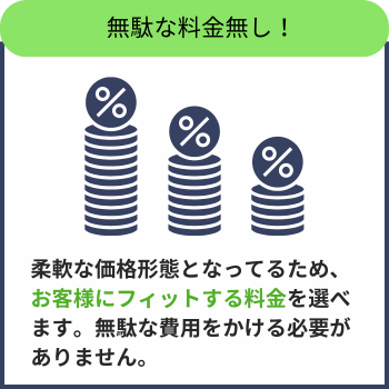 アプリップリクラウドは無駄な料金が発生しません