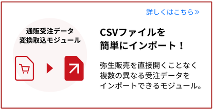 ネットショップの受注データを弥生販売へインポート